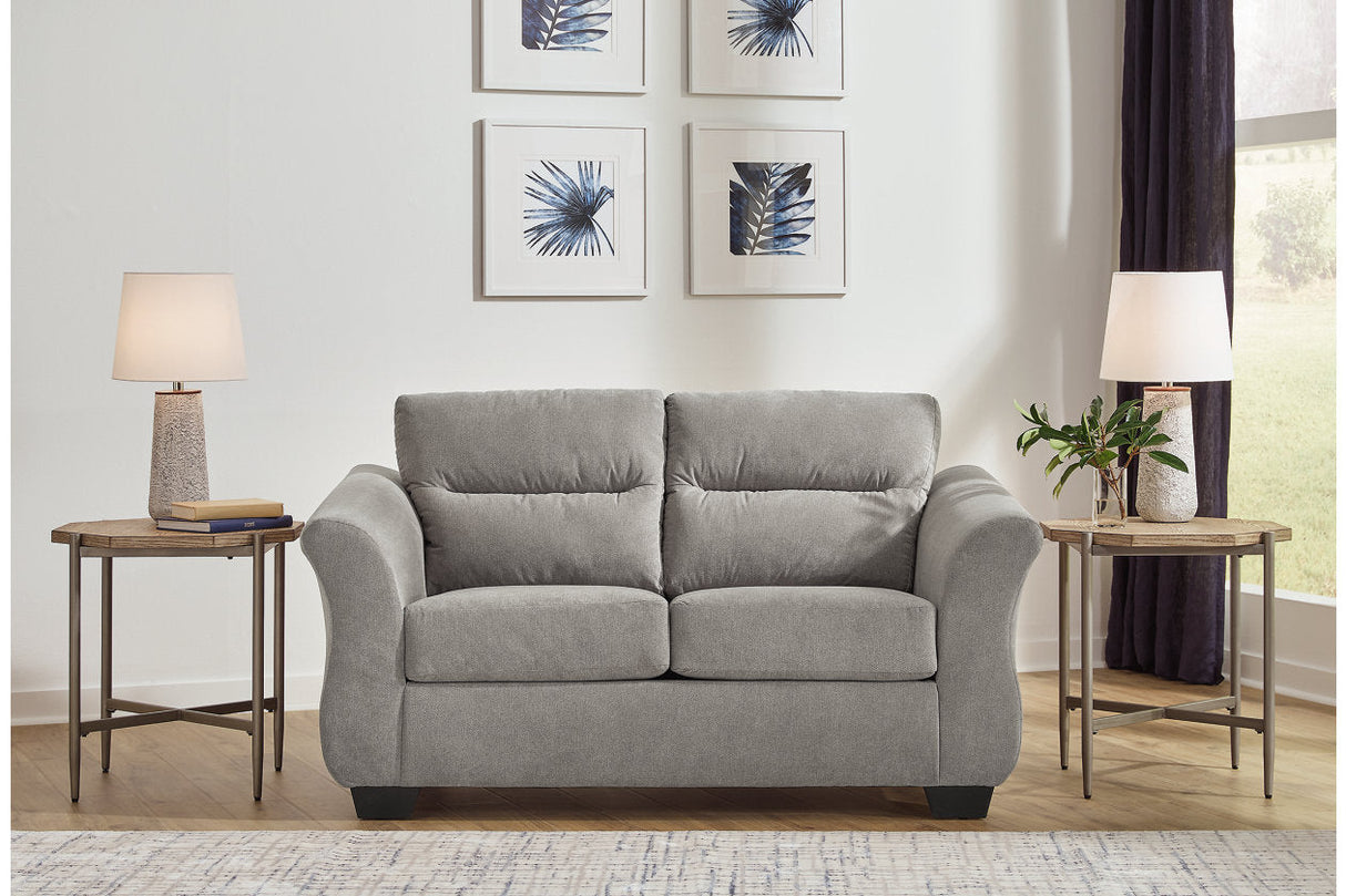 Miravel Slate Sofa and Loveseat