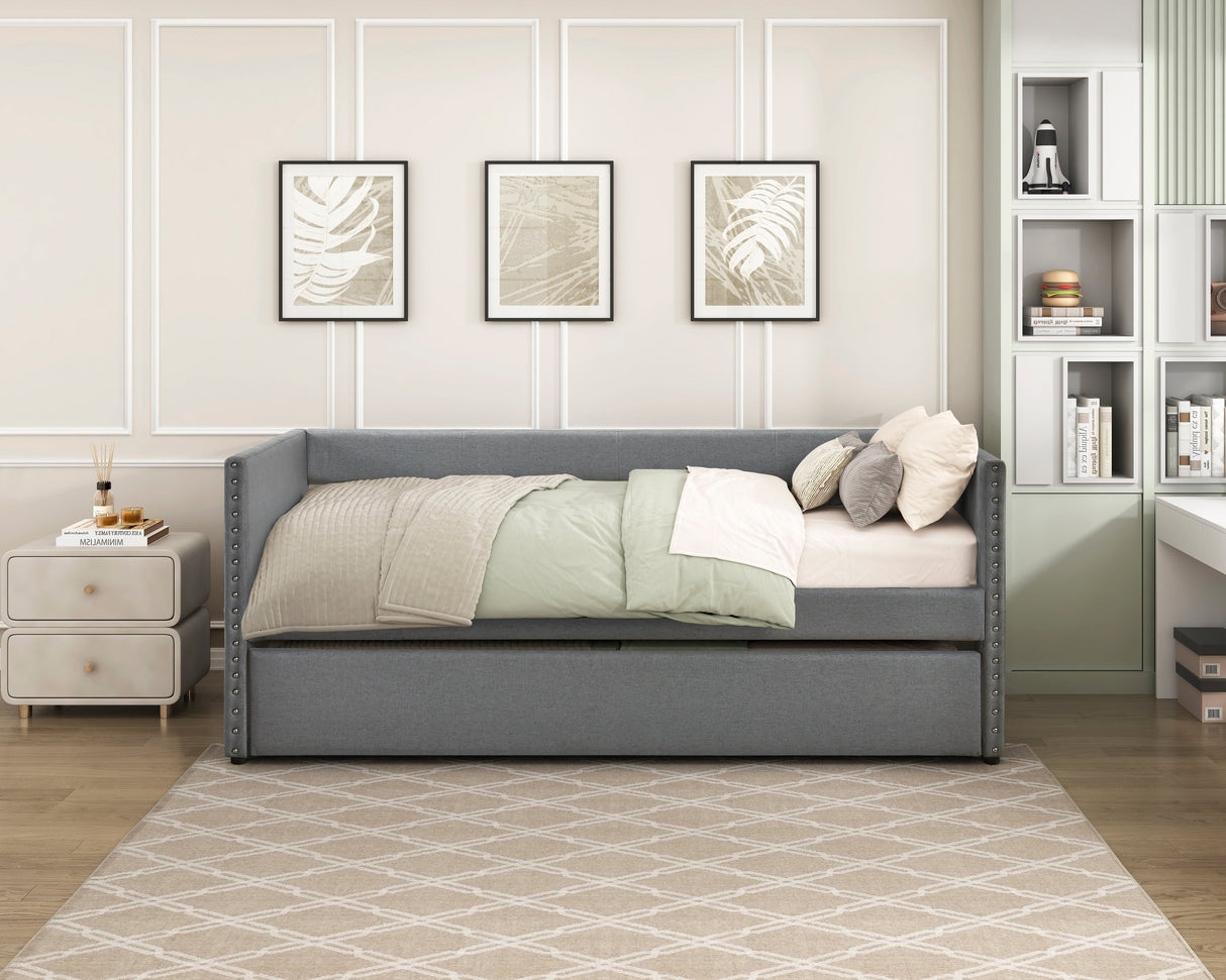 Boynton Dark Gray Daybed with Trundle
