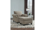 Shewsbury Pewter Chair and Ottoman