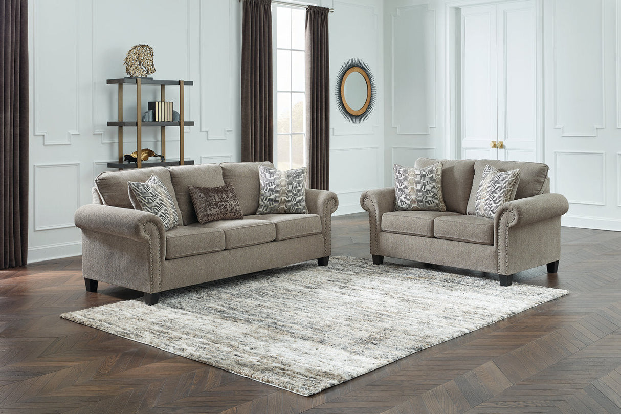 Shewsbury Pewter Sofa and Loveseat