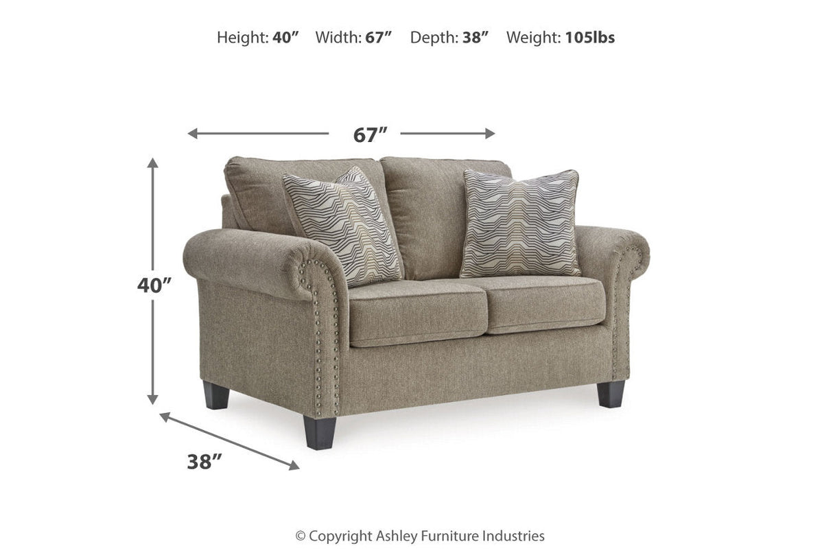 Shewsbury Pewter Sofa, Loveseat and Chair