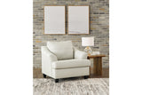 Genoa Coconut Oversized Chair and Ottoman