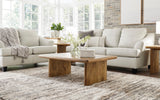 Genoa Coconut Leather Living Room Set