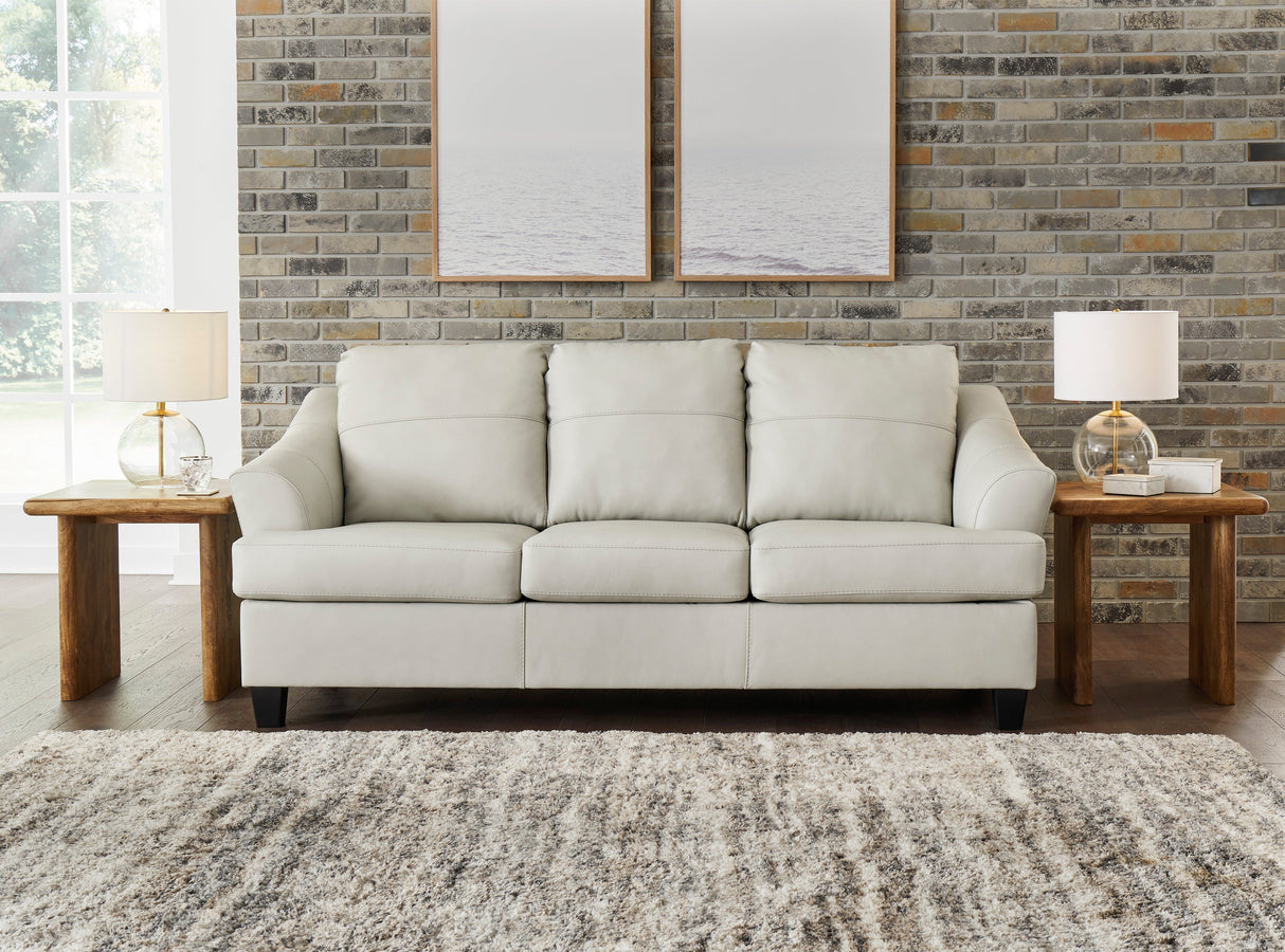 Genoa Coconut Leather Living Room Set