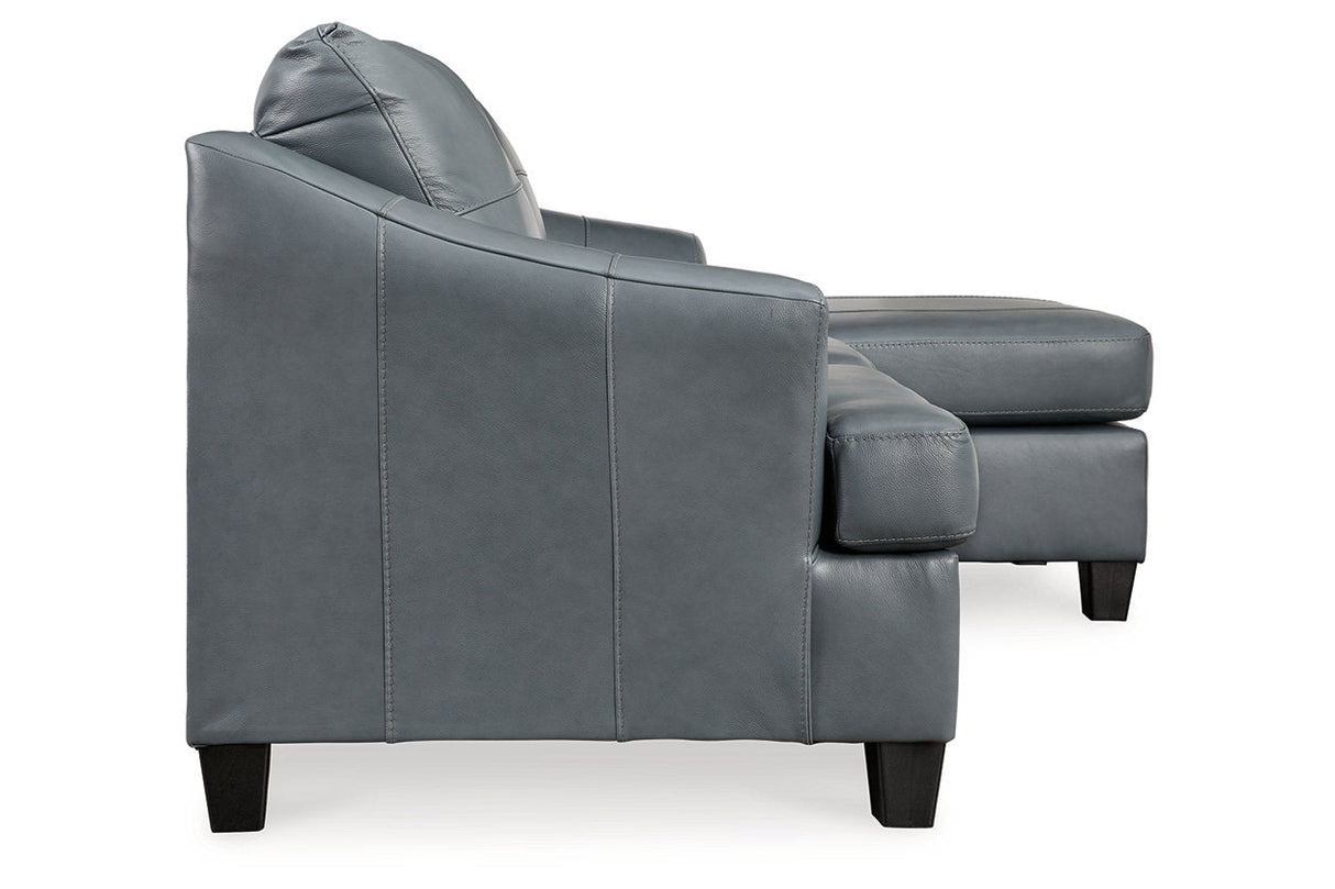 Genoa Steel Chaise Sofa and Oversized Chair