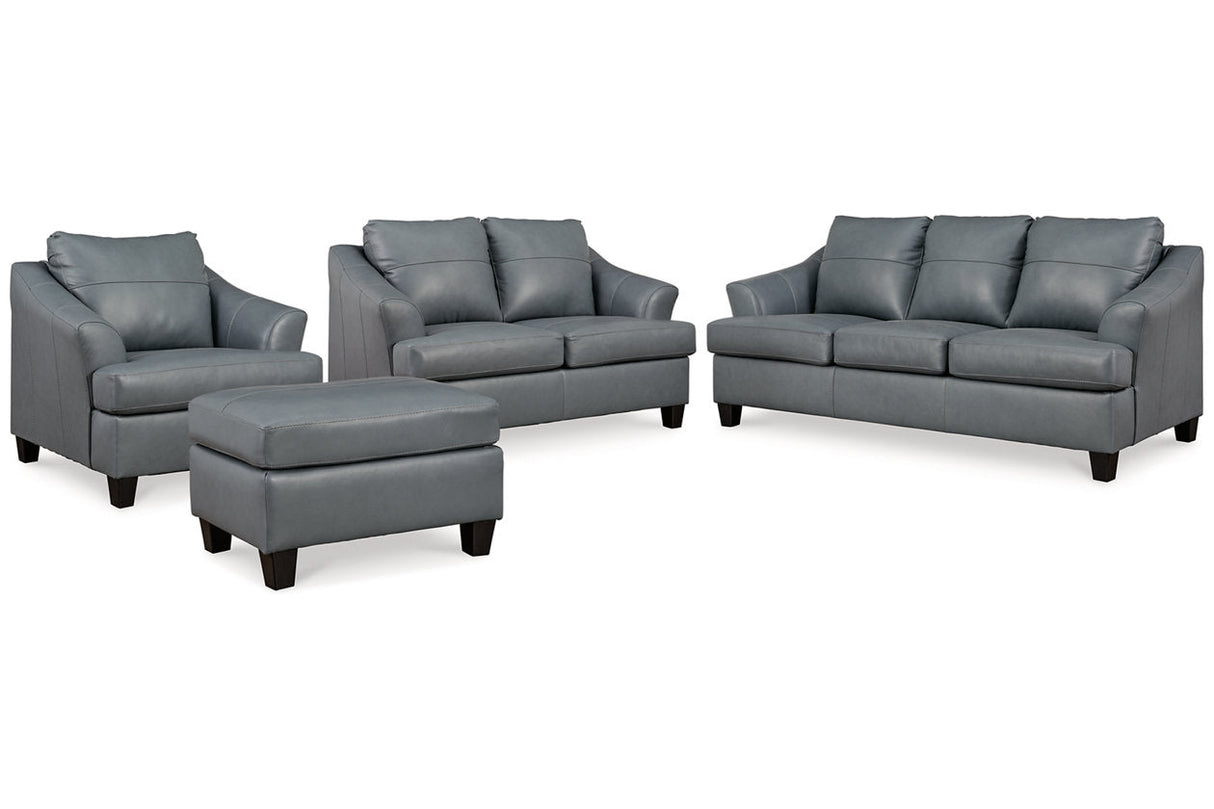 Genoa Steel Sofa, Loveseat, Oversized Chair and Ottoman