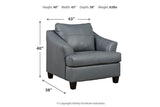 Genoa Steel Sofa, Loveseat, Oversized Chair and Ottoman