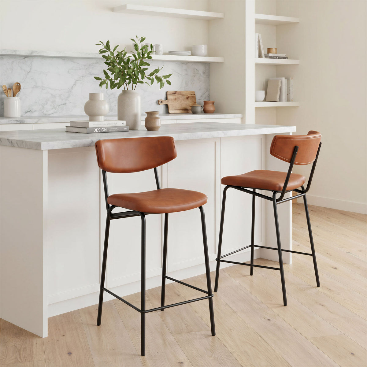 Charon Counter Stool Vintage Brown - Image 9