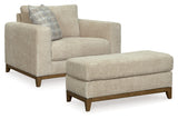 Parklynn Desert Oversized Chair and Ottoman