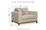 Parklynn Desert Sofa, Loveseat, Oversized Chair and Ottoman