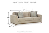 Parklynn Desert Sofa, Loveseat, Oversized Chair and Ottoman