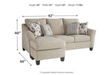 Abney Driftwood Reversible Sofa Chaise