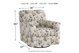 Abney Platinum Accent Chair