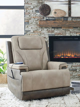 4Z-Peaceful Pause Sand Power Lift Recliner by Ashley at Eve Furniture
