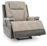 4Z-Peaceful Pause Sand Power Lift Recliner by Ashley at Eve Furniture