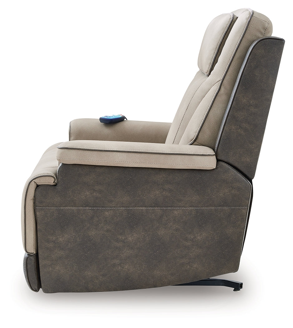 4Z-Peaceful Pause Sand Power Lift Recliner by Ashley at Eve Furniture