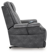 4Z-Peaceful Pause Slate Power Lift Recliner by Ashley at Eve Furniture