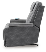 4Z-Peaceful Pause Slate Power Lift Recliner by Ashley at Eve Furniture