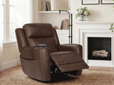 4Z-Serenity Zone Espresso Power Lift Recliner by Ashley at Eve Furniture