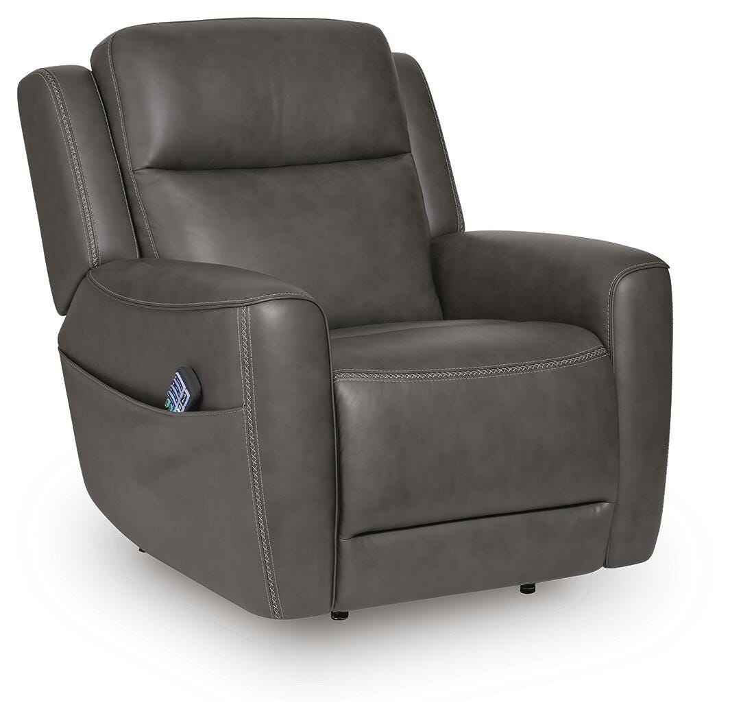 4Z-Tribano Anchor Power Lift Recliner by Ashley at Eve Furniture