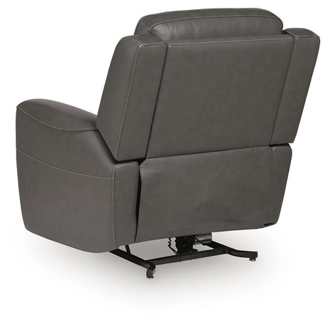 4Z-Tribano Anchor Power Lift Recliner by Ashley at Eve Furniture