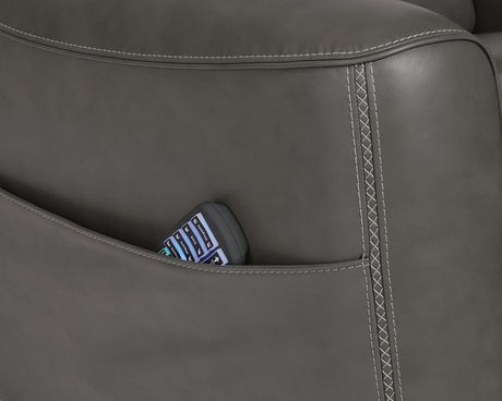 4Z-Tribano Anchor Power Lift Recliner by Ashley at Eve Furniture