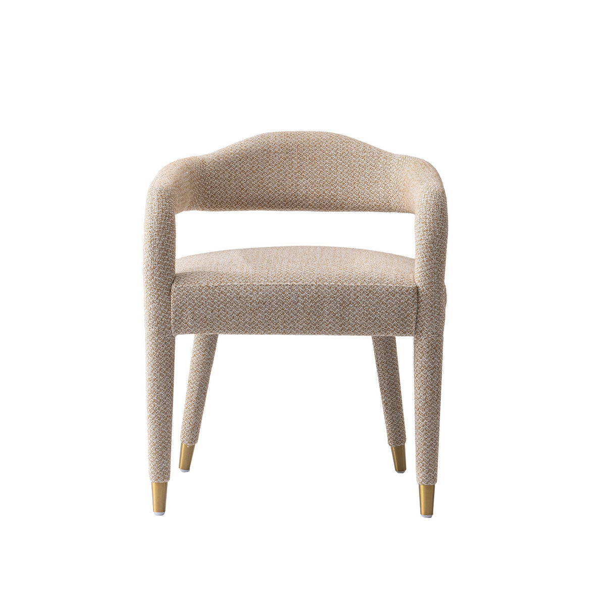 5-Piece Hathaway 47.24 Round Dining Set in Black with 4 Aspen Dining Chairs in Gold Dust by Manhattan Comfort at Eve Furniture