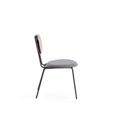5-Piece Hathaway 47.24 Round Dining Set in Black with 4 Jardin Dining Chairs by Manhattan Comfort at Eve Furniture