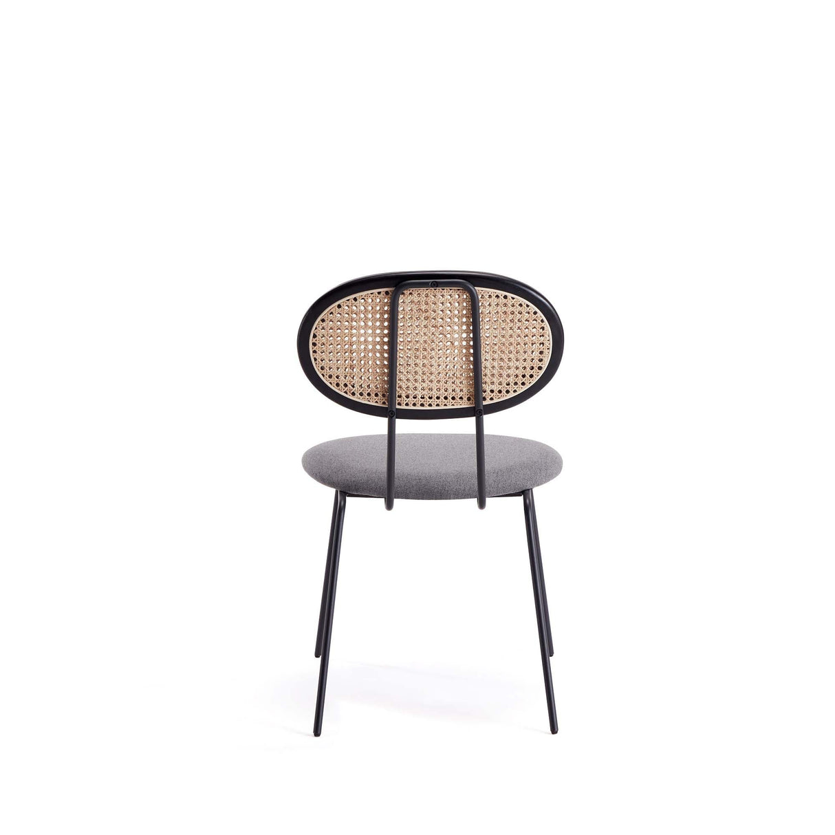 5-Piece Hathaway 47.24 Round Dining Set in Black with 4 Jardin Dining Chairs by Manhattan Comfort at Eve Furniture