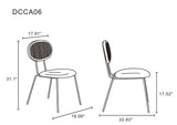 5-Piece Hathaway 47.24 Round Dining Set in Nature with 4 Jardin Dining Chairs by Manhattan Comfort at Eve Furniture