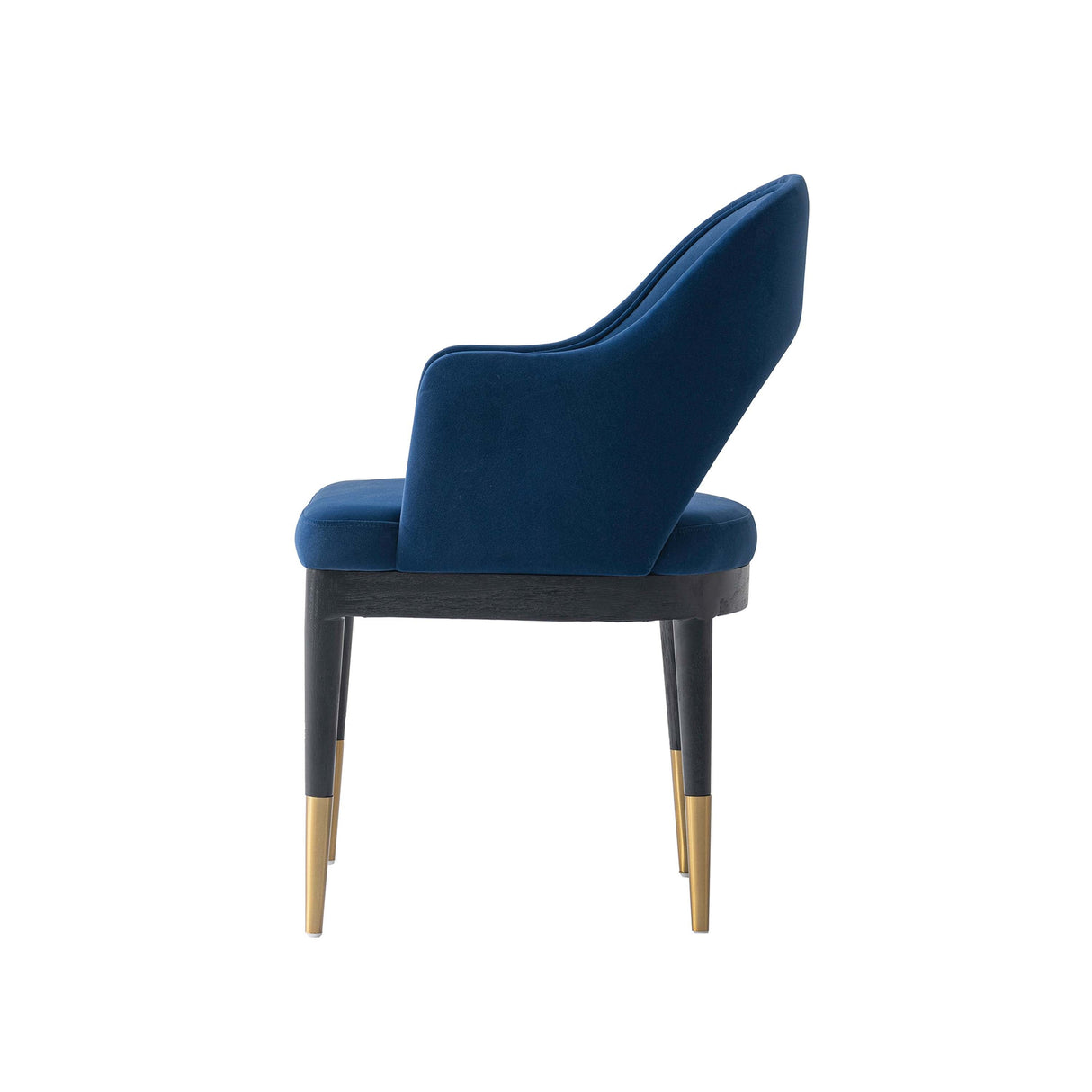 5-Piece Rockaway 70.86 Dining Set with 4 Carrington Chairs in Black and Midnight Blue by Manhattan Comfort at Eve Furniture