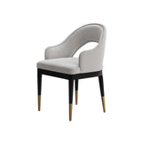 5-Piece Rockaway 70.86 Dining Set with 4 Carrington Chairs in Natural and Light Grey by Manhattan Comfort at Eve Furniture