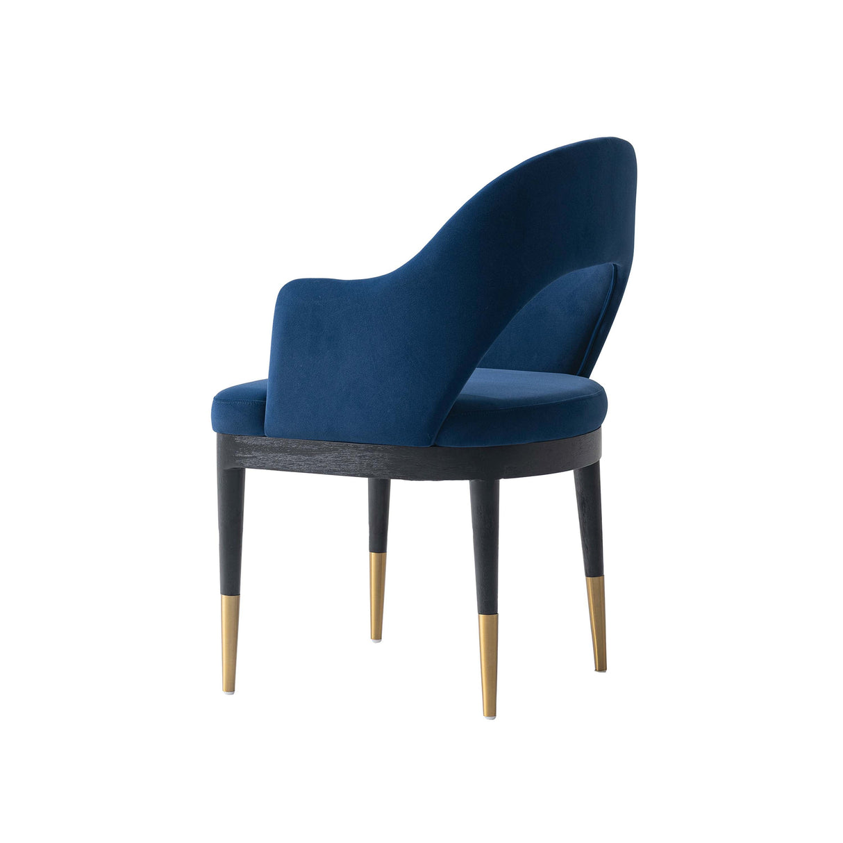 5-Piece Rockaway 70.86 Dining Set with 4 Carrington Chairs in Natural and Midnight Blue by Manhattan Comfort at Eve Furniture