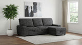 Demko Granite Sleeper Sectional Sofa with Speaker and Storage Chaise by Coaster at Eve Furniture