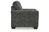 Lonoke Gunmetal Oversized Chair and Ottoman