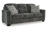 Lonoke Gunmetal Sofa, Loveseat, Oversized Chair and Ottoman