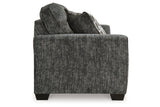 Lonoke Gunmetal Sofa, Loveseat, Oversized Chair and Ottoman