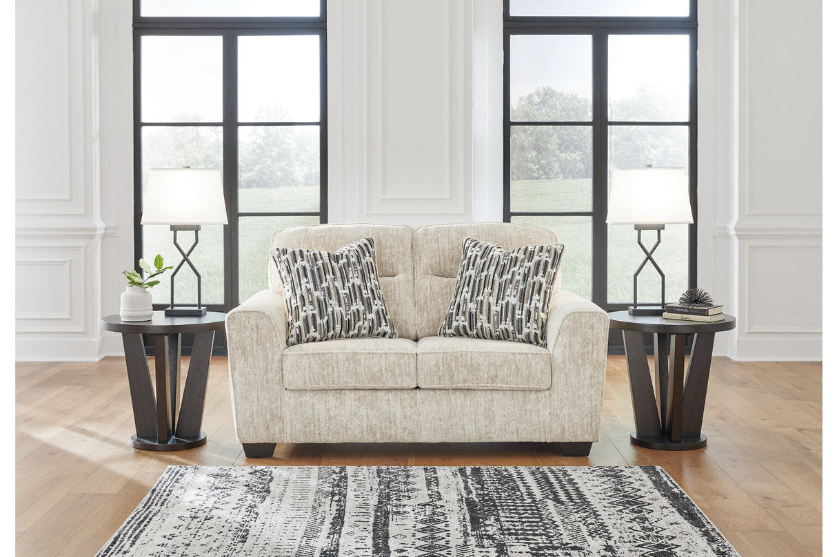 Lonoke Parchment Sofa, Loveseat, Oversized Chair and Ottoman