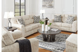 Lonoke Parchment Sofa, Loveseat, Oversized Chair and Ottoman