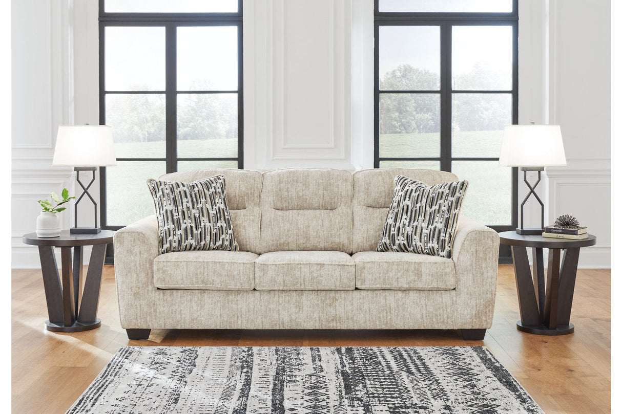 Lonoke Parchment Sofa, Loveseat, Oversized Chair and Ottoman