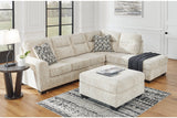 Lonoke Parchment 2-Piece Sectional with Chaise and Ottoman