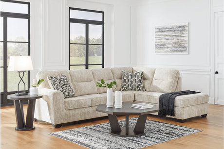 Lonoke Parchment 2-Piece Sectional with Chaise