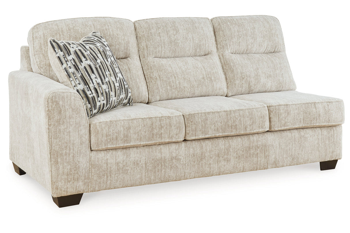 Lonoke Parchment 2-Piece Sectional with Chaise and Ottoman