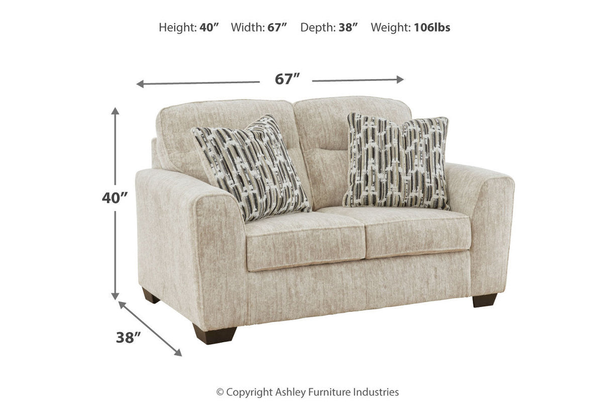 Lonoke Parchment Sofa, Loveseat, Oversized Chair and Ottoman