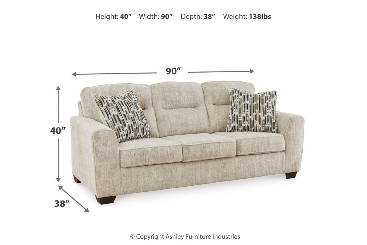 Lonoke Parchment Sofa, Loveseat, Oversized Chair and Ottoman