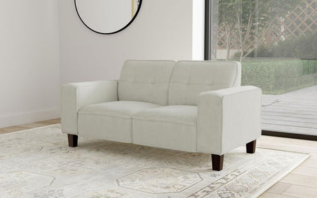 Deerhurst Beige Upholstered Tufted Track Arm Loveseat by Coaster at Eve Furniture