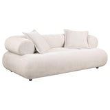 Eskola Ivory 2-Piece Chenille Sofa and Accent Chair Set by Coaster at Eve Furniture