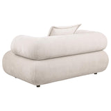 Eskola Ivory 2-Piece Chenille Sofa and Accent Chair Set by Coaster at Eve Furniture
