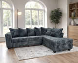 Larce Charcoal Sectional by Happy Homes at Eve Furniture