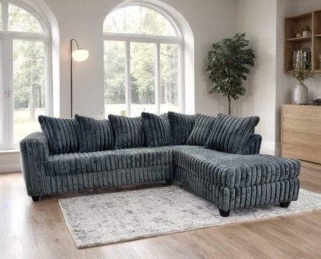 Larce Charcoal Sectional by Happy Homes at Eve Furniture